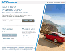 Tablet Screenshot of driveinsurance.com